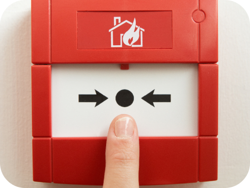 Bouton d'urgence incendie